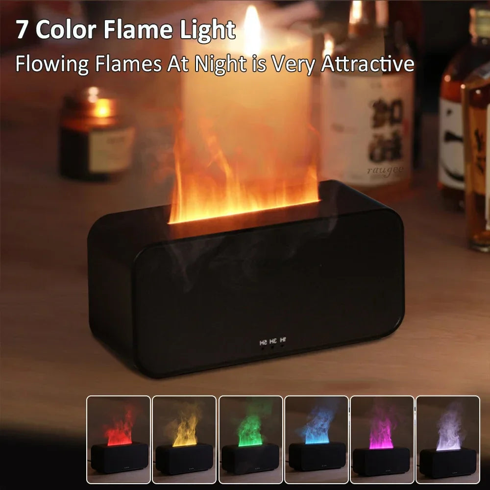 Mini Flame Aroma Humidifier - مرطب الهواء مع ضوء LED